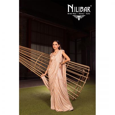 Pink Georgette Saree