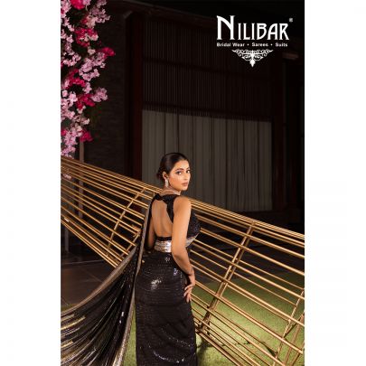 Black Georgette Saree