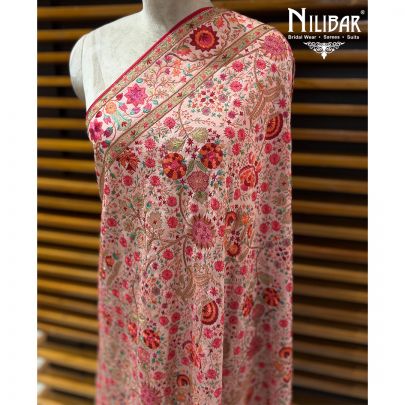 Pink Pure Silk Dupatta