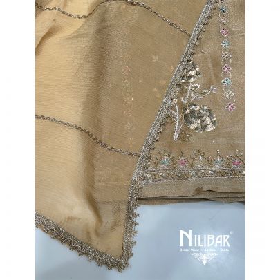 Gold Lamé Tissue Unstitched Suit
