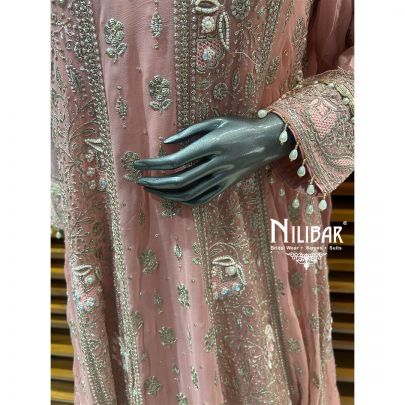 Light Pink Georgette Anarkali Suit