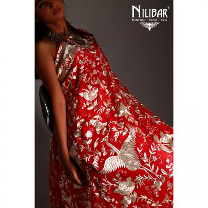 Parsi Gara work Georgette dupatta