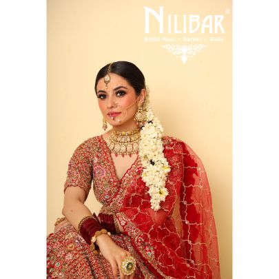 Red Silk Bridal Lehenga