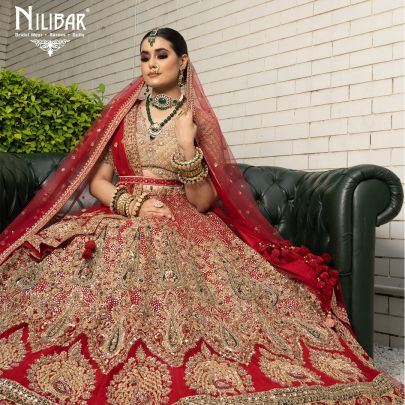 Scarlet Red Bridal Lehenga
