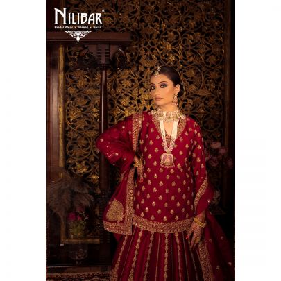 Ruby Silk Bridal Lehenga