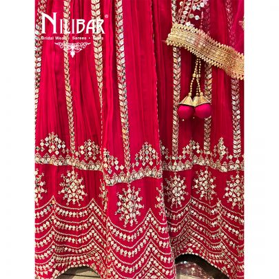 Hot Pink Georgette Lehenga