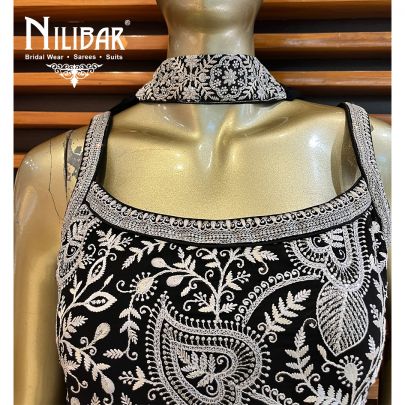 Black Georgette Palazzo Suit