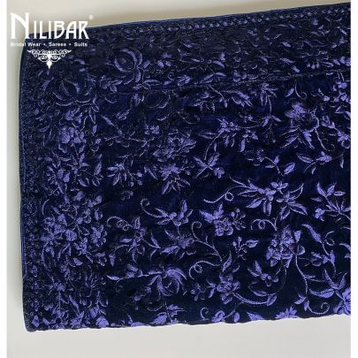Midnight Blue Velvet Dupatta's