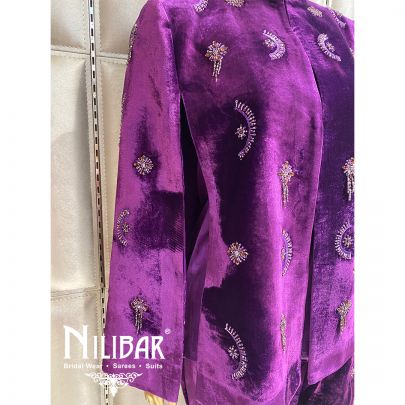 Purple Velvet Co-ord Set