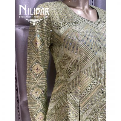 Light Green Net Co-ord Set