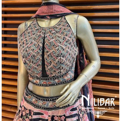 Black Velvet Casual Lehenga