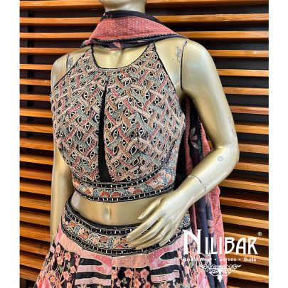 Black Velvet Casual Lehenga