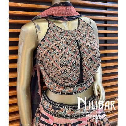 Black Velvet Casual Lehenga