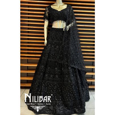  Black Net Casual Lehenga