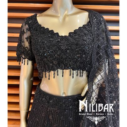  Black Net Casual Lehenga