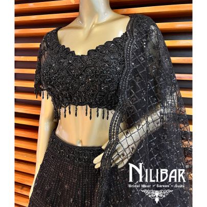  Black Net Casual Lehenga