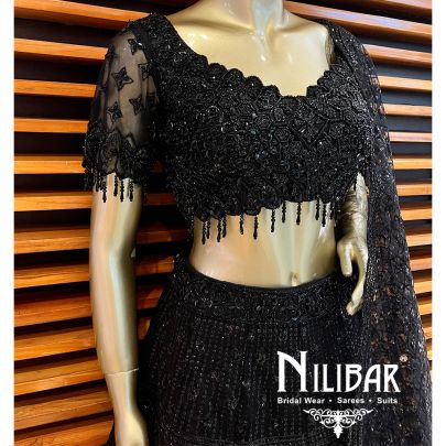  Black Net Casual Lehenga