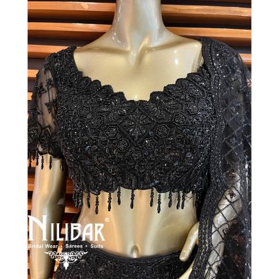  Black Net Casual Lehenga