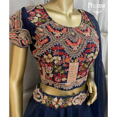 Midnight Blue Lehenga