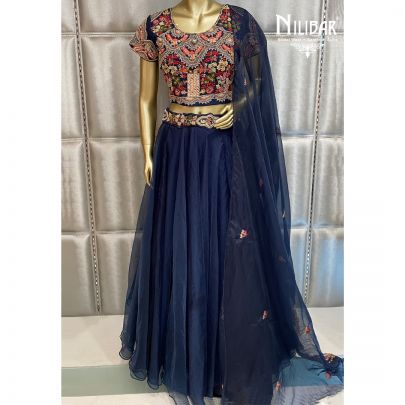 Midnight Blue Lehenga