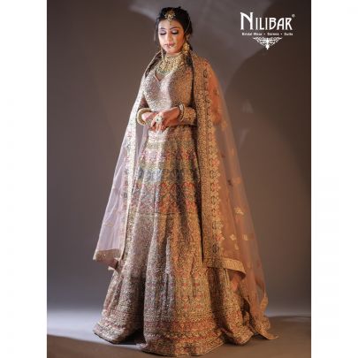 Mouse Net Bridal Lehenga
