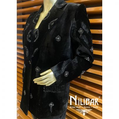 Black Velvet Co-ord Set