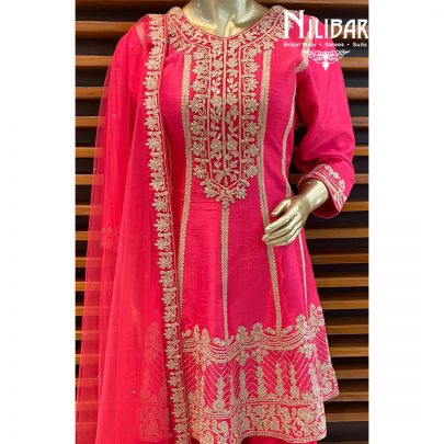 Hot Pink Palazzo Suit