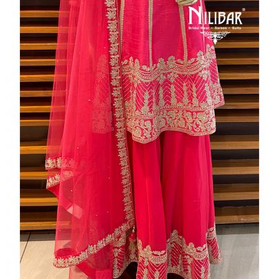 Hot Pink Palazzo Suit