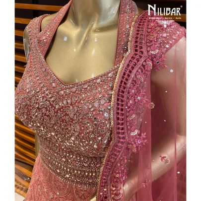 Punch Pink Georgette Gown