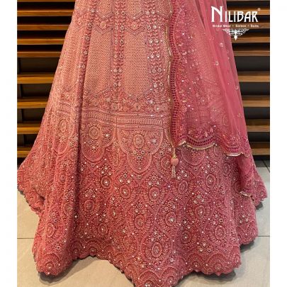 Punch Pink Georgette Gown