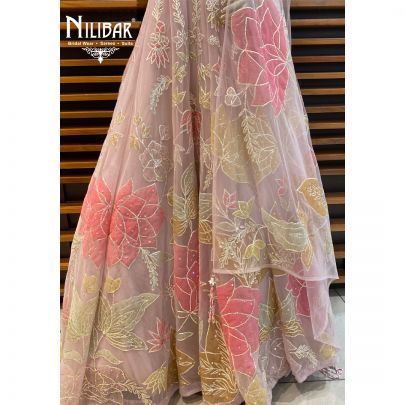 Baby Pink Net Gown