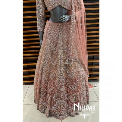 Peach Bridal Lehenga