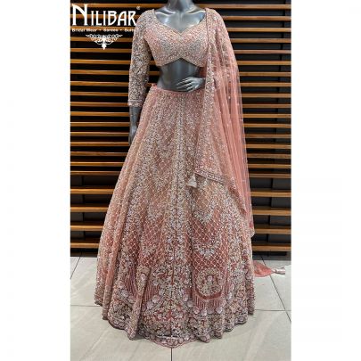 Peach Bridal Lehenga