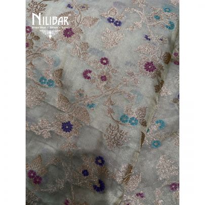 Ivory Banarasi Silk Pure Saree