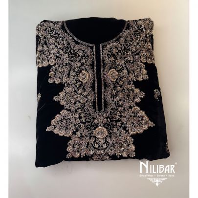 Blue Velvet Unstitched Suit