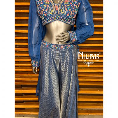 Navy Blue Indo Western Set