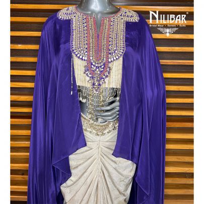 Purple Indo Western Set