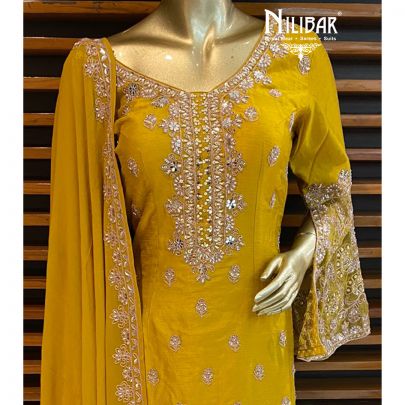 Canary Yellow Palazzo Suit