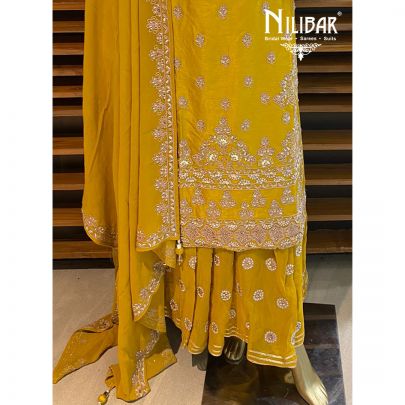 Canary Yellow Palazzo Suit