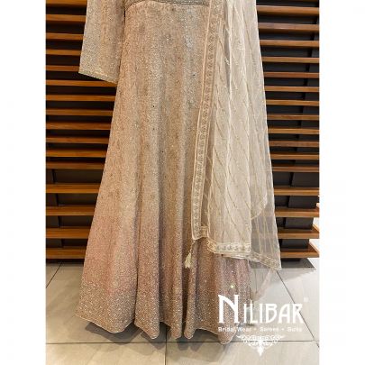  Beige Georgette Anarkali