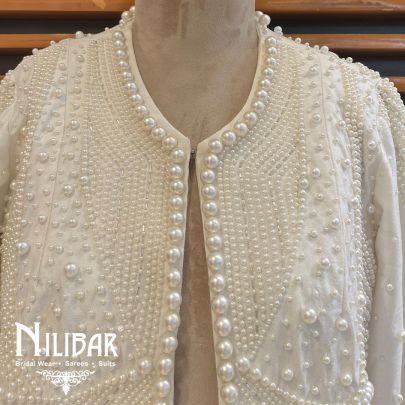 White Pearl Woollen Coat