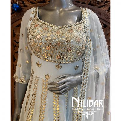 Blue Georgette Salwar Suit