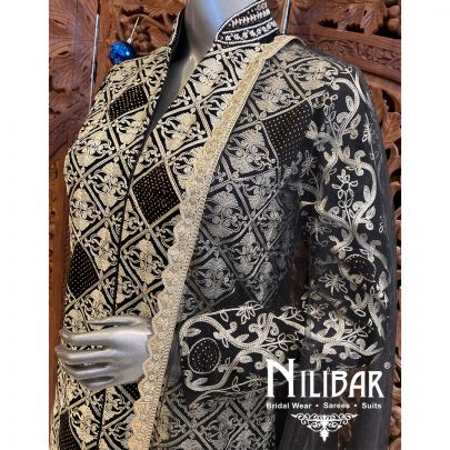  Black Georgette Silk Pant Suit