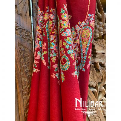 Dark Red Pashmina Shawl