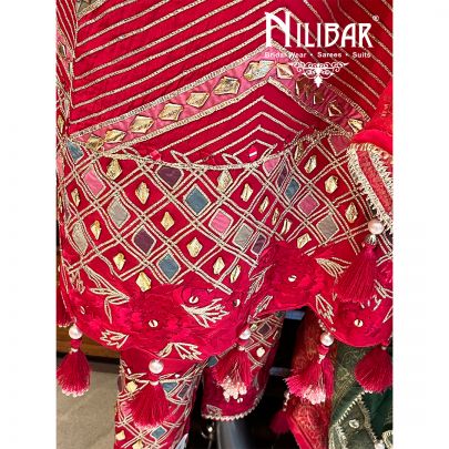 Bright Pink Silk Suit