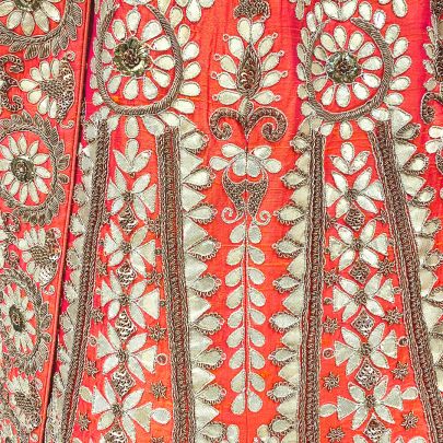 Orange Bridal Lehenga