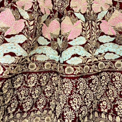 Burgundy Fawn Bridal Lehenga
