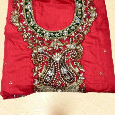 Red Silk Bridal Lehenga