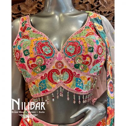 Pastel Pink Silk Casual Lehenga