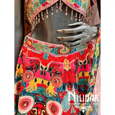 Pastel Pink Silk Casual Lehenga